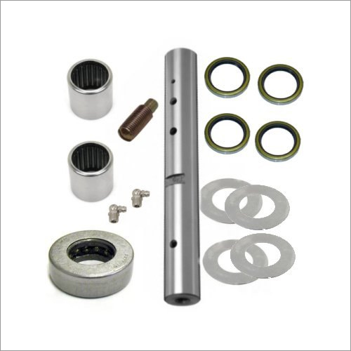 Carbon Steel Forklift King Pin - Polished Finish, 110 mm Length, 70 mm Outer Diameter, 5-10 mm Washer Thickness | Corrosion Resistant, Industrial Use