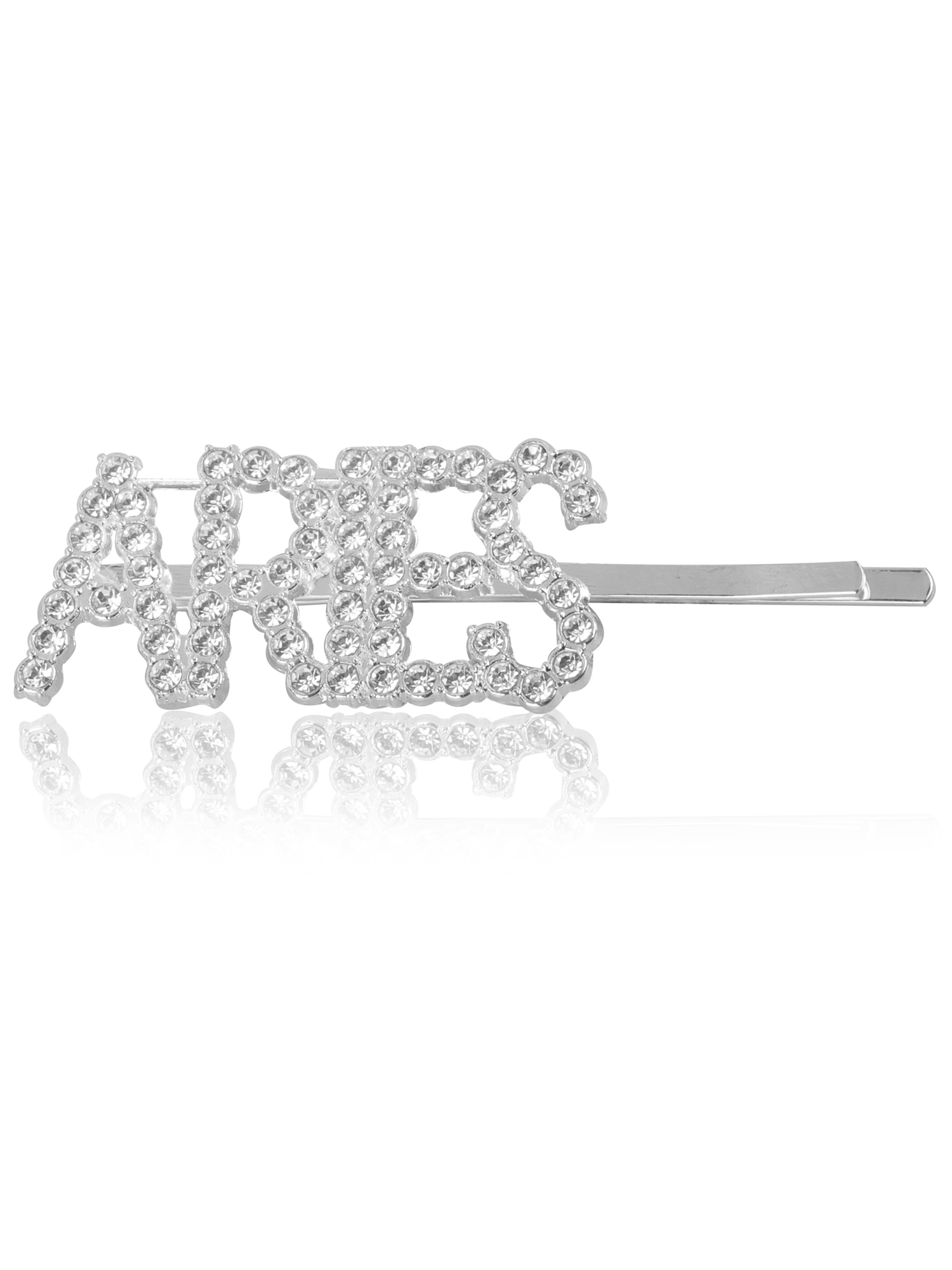 Vembley Attrective Silver Aries Hairclip For Women and Girls