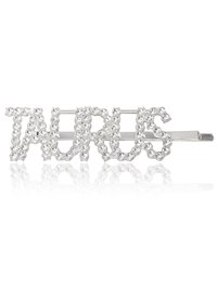 Vembley Appealing Silver Taurus Hairclip For Women and Girls