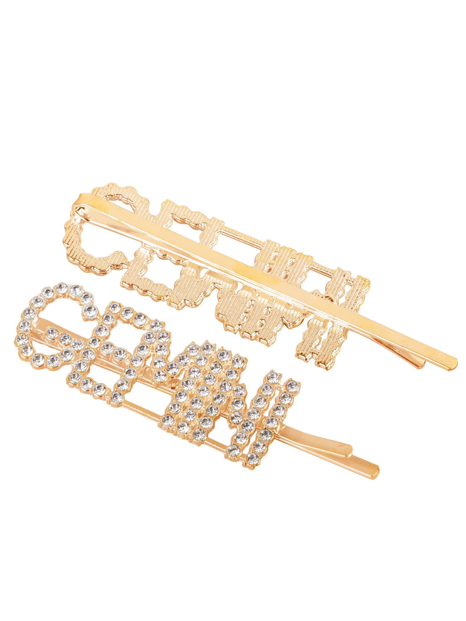 Vembley Stylish Golden Gemini Hairclip For Women and Girls