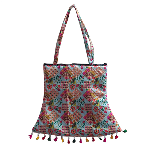 Ladies Handicraft Print Work Side Bag