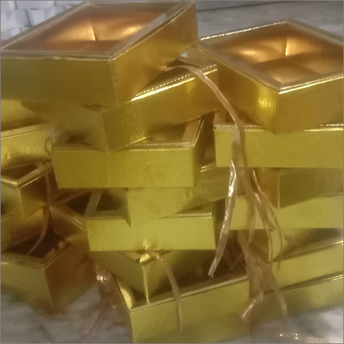 Golden Metallic Sweet Packaging Boxes