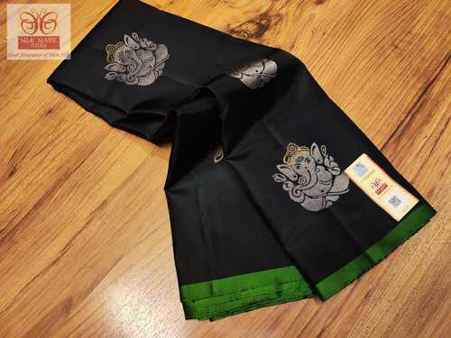 pure silk kanjivaram with gold and silver jarie