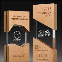 Promotional Acrylic And Wooden Mix Trophies