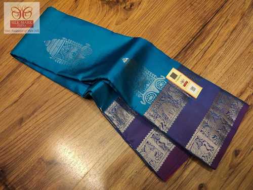 pure kanjivaram silk saree with fancy border