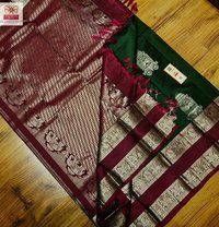 pure silk kanjivaram border fancy saree