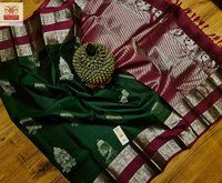 pure silk kanjivaram border fancy saree