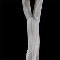 White Concealed Invisible Zipper - Polyester Material, 200 Yard Length, Elegant White Color | Ideal For Dresses, Tops, Skirts, And Trousers