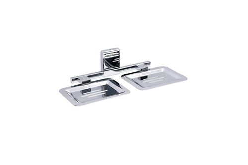 Stainless Steel Duster Series Double Soap Dish