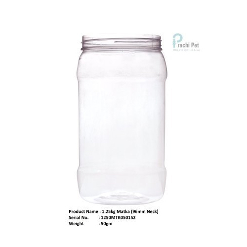 1.25kg Matka Plastic Jar