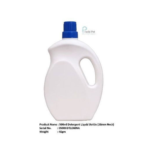 Liquid Detergent Bottle - HDPE Plastic Construction, Durable and Chemical Resistant, Spill-Proof Design for Accurate Dispensing