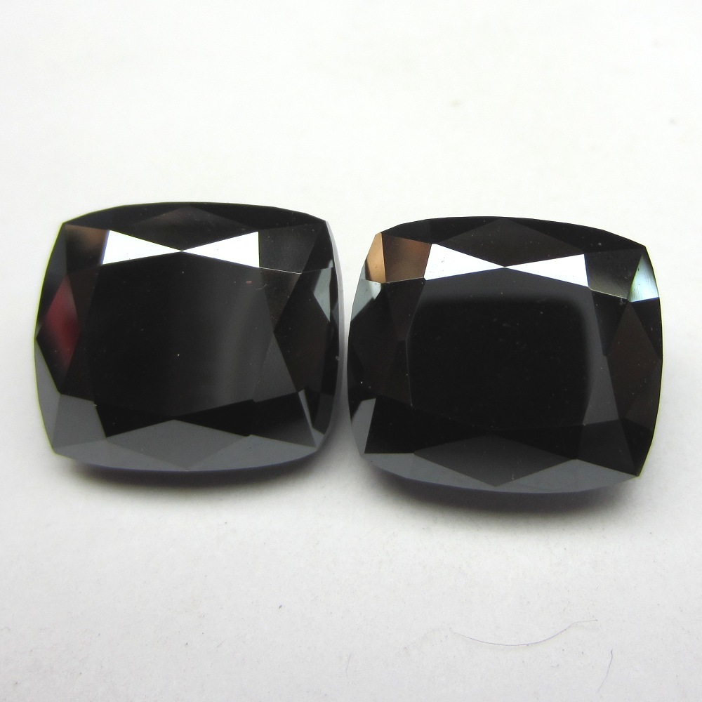 Cushion Cut Black Loose Diamonds 1 CT AAA Quality