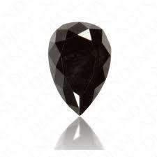 Pear Shape Black Loose Diamonds 1 CT AAA Quality