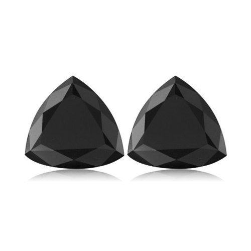 1 CT Trillion Shape Black Loose Diamonds AAA Quality Excellent
