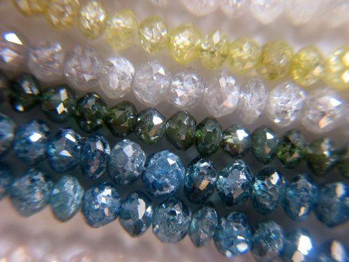Genuine Diamonds Faceted Beads