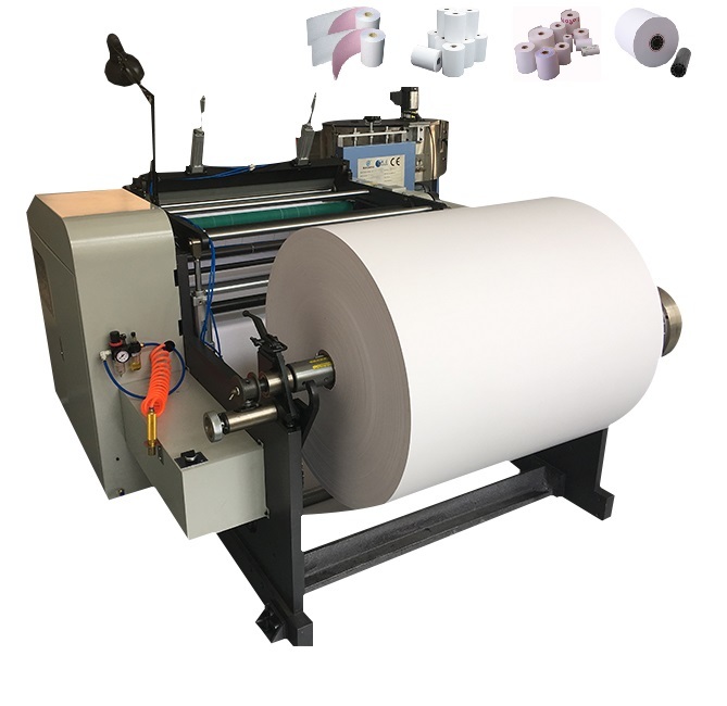 Manual Thermal Paper POS Slitting Rewinding Machine