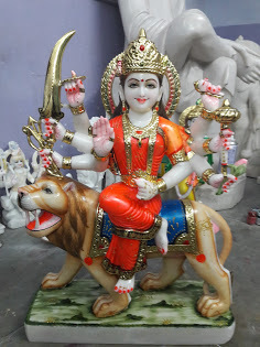 Marble Durga Statue manufacturing 