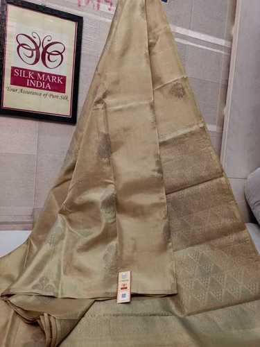 pure kanjivaram silk saree authetic silver