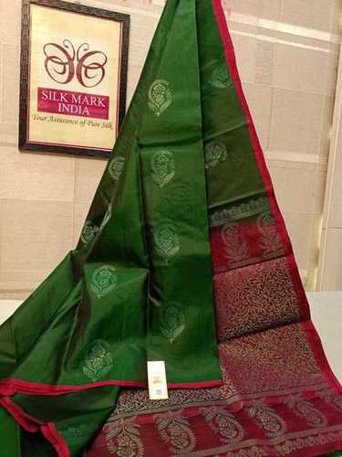 pure kanjivaram soft silk antique jarie