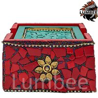 Handcrafted Wooden Stone Painted Coaster