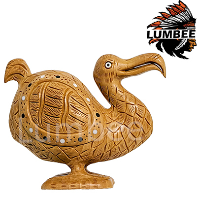 Handcrafted Wooden Dodo Statue for Home Decor