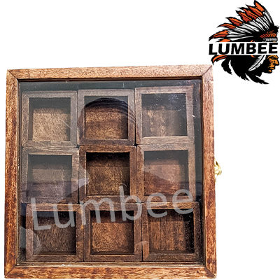 Handcrafted Wooden Spice Box Container