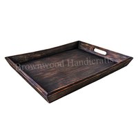 Black Antique Mdf Serving Tray