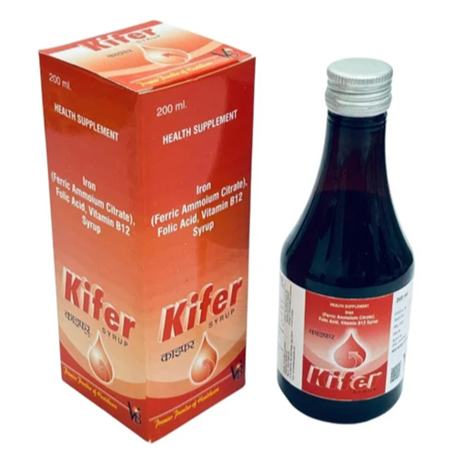 Ferric Ammonium Citrate 10mg  Vitamin B12 Folic Acid and L Lysine 5mg Syrup