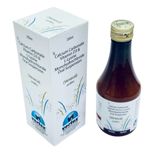 Calcium 82 mg Vitamin D3 200 IU and Vitamin B12 25mcg Syrup