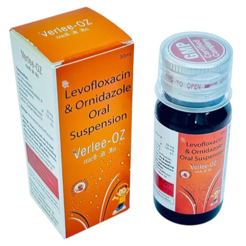 Levofloxacin 50mg and Ornidazole 125mg Suspension