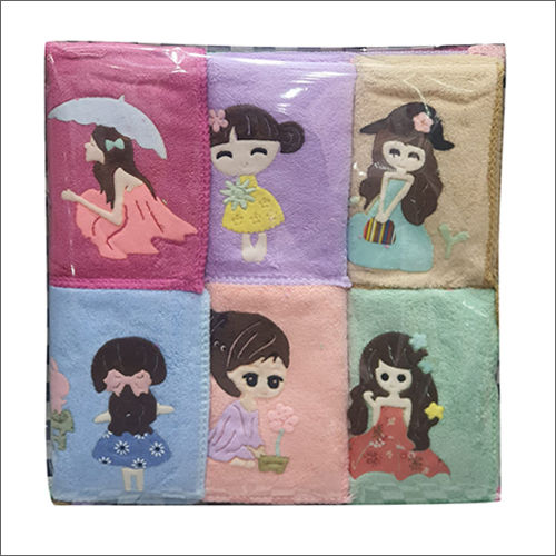 Cartoon Printed Cotton Handkerchief Gender: Ladies