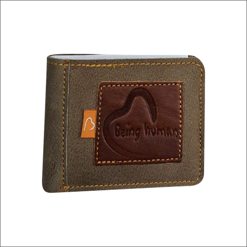 Mens Designed Hunter Patch Leather Wallet