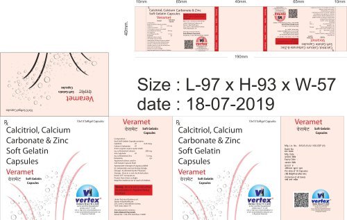 Calcitriol 025mcg Calcium 200 mg and Zinc 75mg Softgels