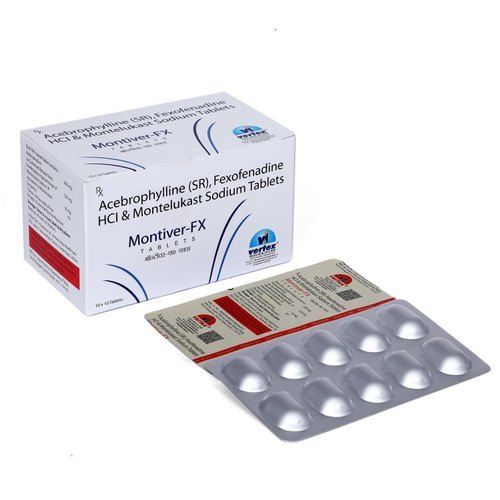 Acebrophylline 200mg Fexofenadine 120mg And Montelukast 10mg Tablets