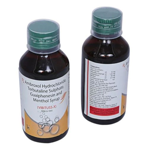 Ambroxol 15mg Terbutaline 1.25mg and Guaiphenesin 50mg Syrup