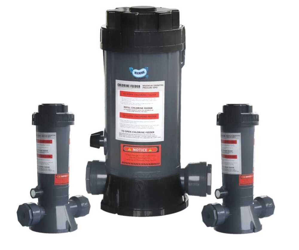 Swimming Pool Chlorinator - Color: Grey And Black