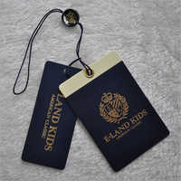 Printed Garment Hang Labels - Black Color, Offer Printing Design | Ideal For Garment Labeling