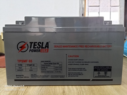 Tesla 12V 65Ah SMF battery