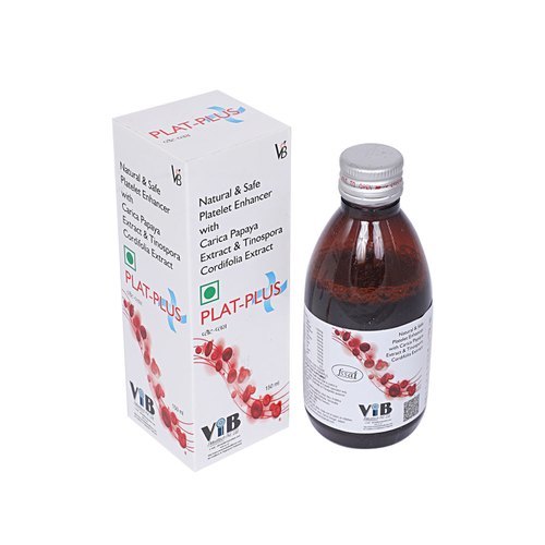 Platelet Enhancer Syrup with Carica Papaya Extract and Tinospora Cordifolia By VERTEX INDIA HEALTHCARE