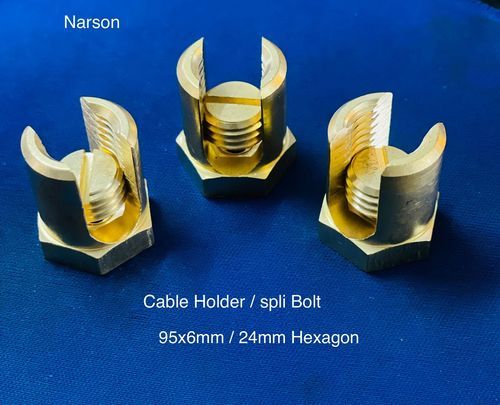 Brass Cable Holder 96 X 6 Mm 24 Mm Hexagon Length: As Per Require