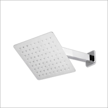 Overhead Shower Square With Arm 12 Inch Walll Flange