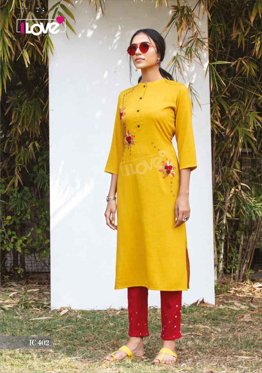 Indi Chic Vol 4 Rayon Slub Kurti Catalogue Set