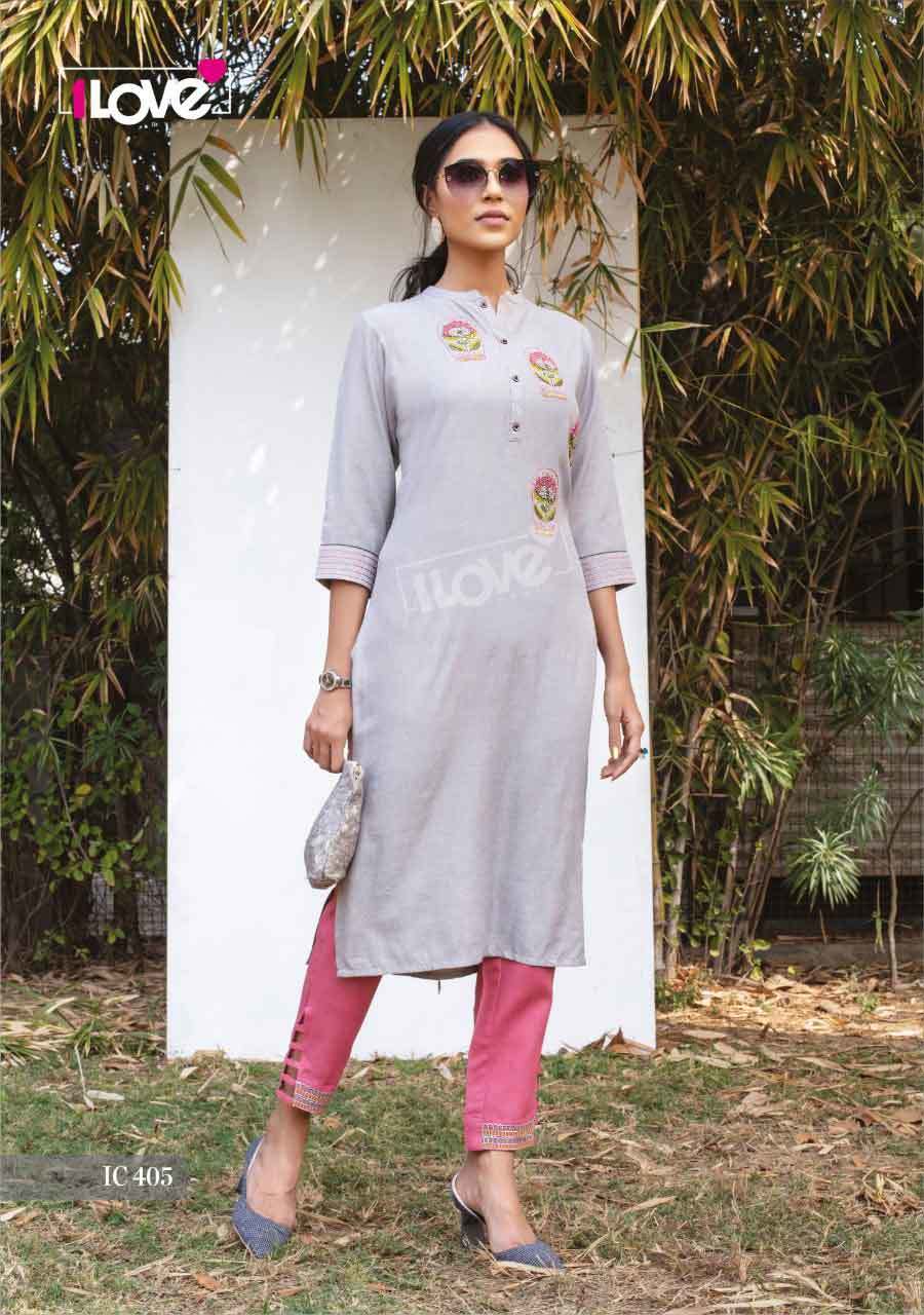 Indi Chic Vol 4 Rayon Slub Kurti Catalogue Set