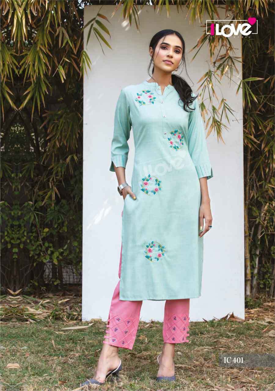Indi Chic Vol 4 Rayon Slub Kurti Catalogue Set