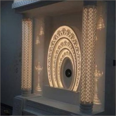 White Silver 3D Design Temple