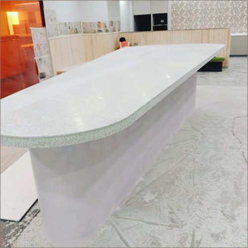 White Corian Design Kitchen Countertop