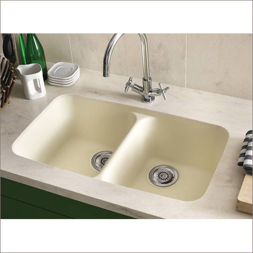 White Corian Designed Kitchen Sinks