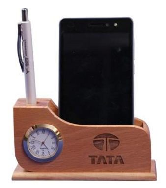 PEN STAND WITH MOBILE HOLDER AND WATCH
