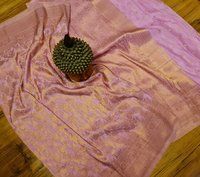 pure khadi georgettte silk saree