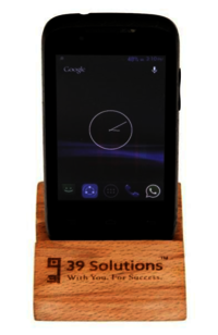 WOODEN MOBILE  STAND